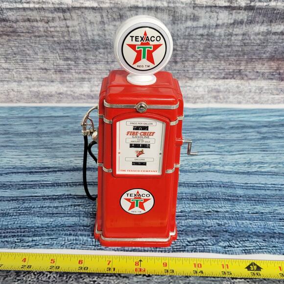 Vintage 1997 Texaco battery operated coin bank diecast fuel pump tested works - Picture 7 of 13
